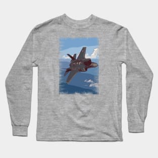 F35 Fighter Jet Long Sleeve T-Shirt